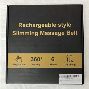 NWT Slimming Massage Belt-Rechargeable-abdomen/arms/legs